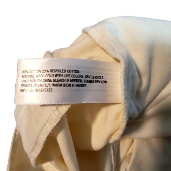 Universal Thread Womens Cream High-Waisted Cotton Blend Shorts Size 2Casual Wear - Picture 7 of 11